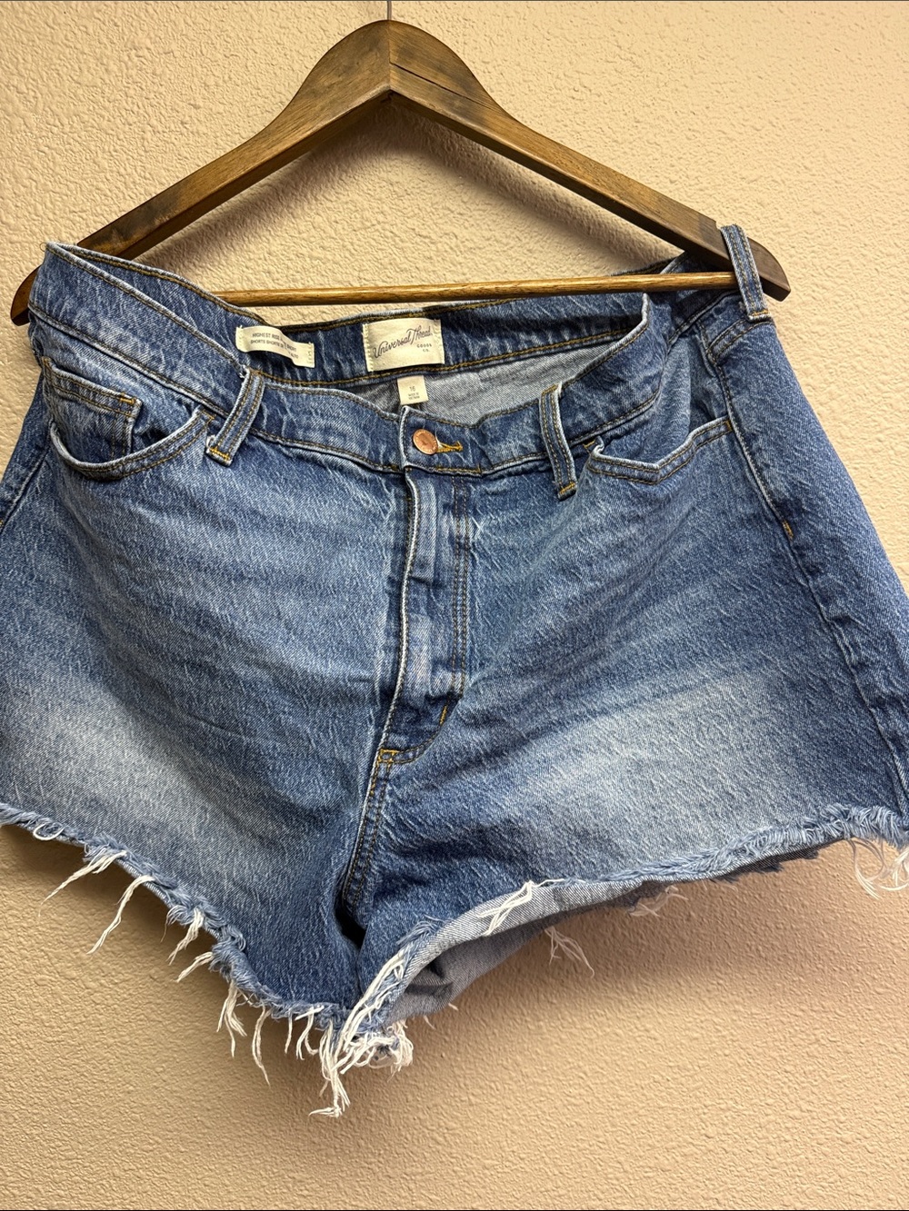 Universal Thread Distressed Light Blue Denim Cutoff Shorts